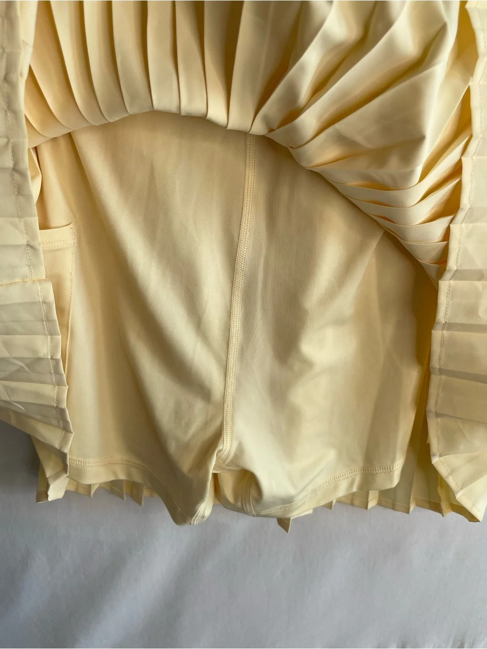 Target Pale Yellow Pleated Active Dress